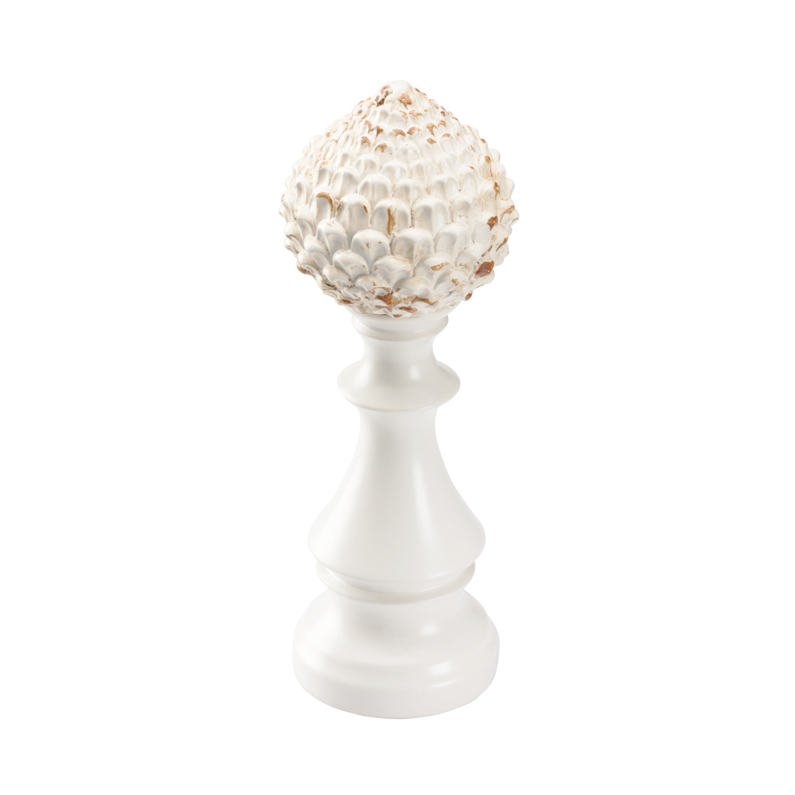 Chelsea House Artichoke Finial - White, Large