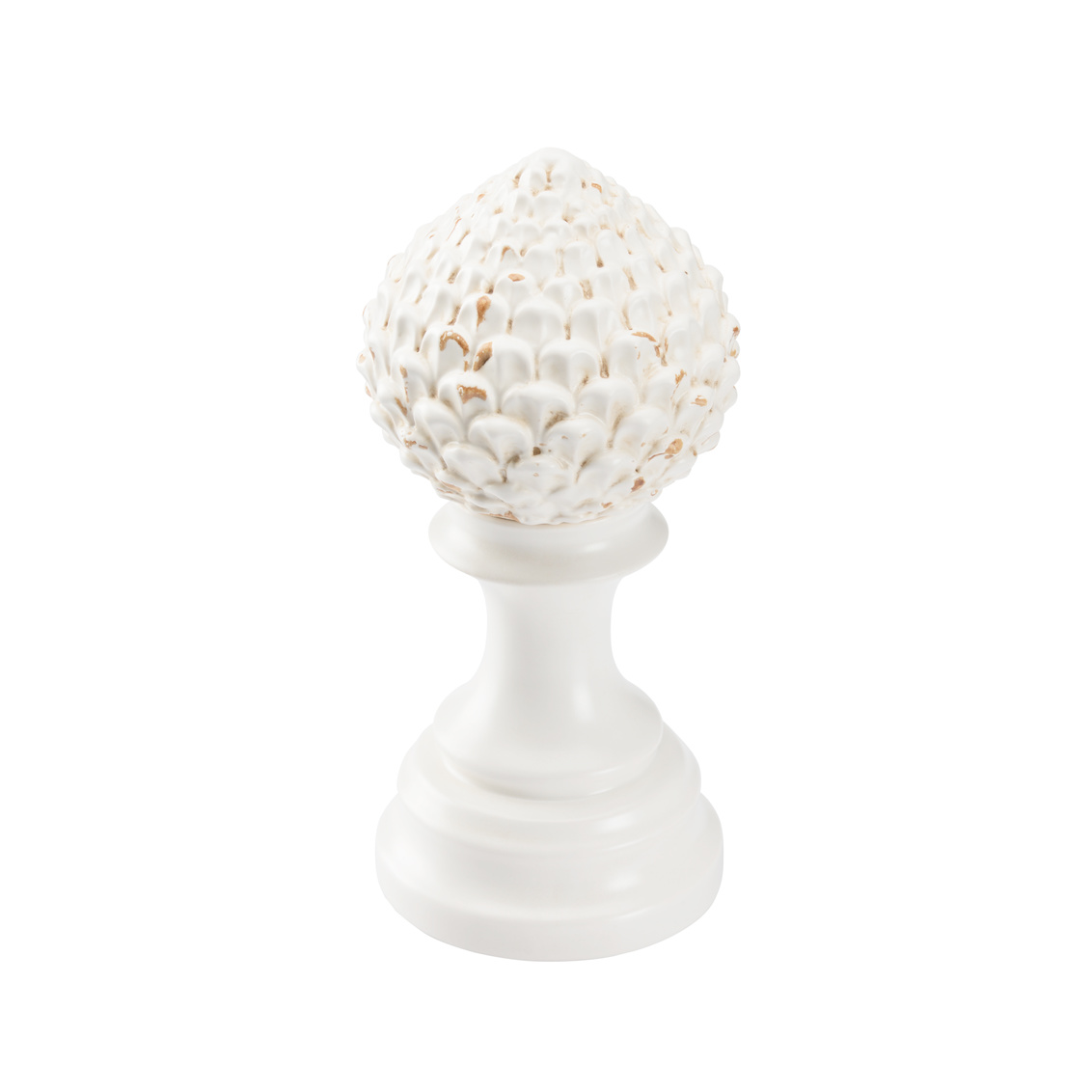 Chelsea House Artichoke Finial - White, Small