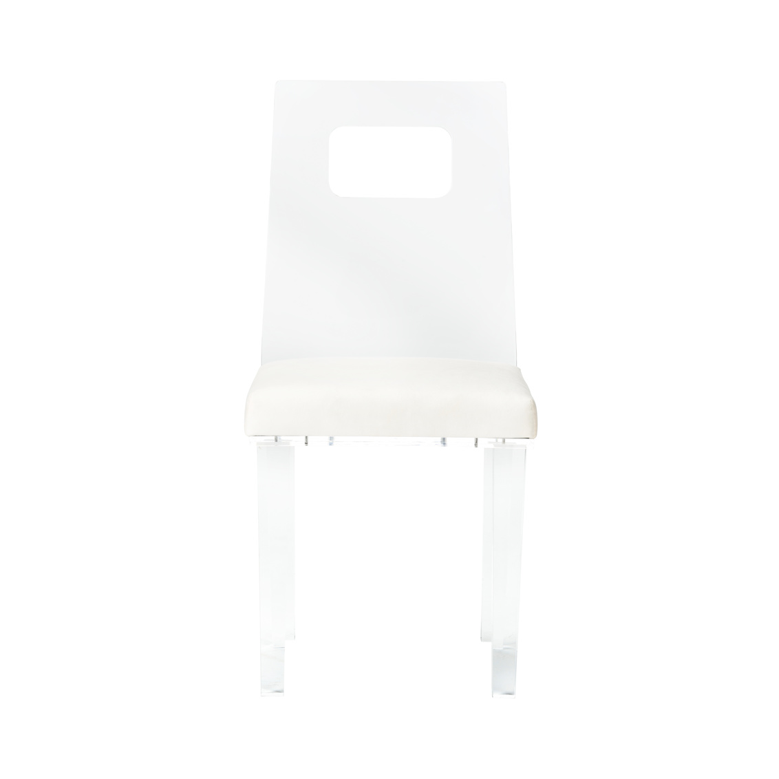 Chelsea House™ Simon Chair - Clear/White