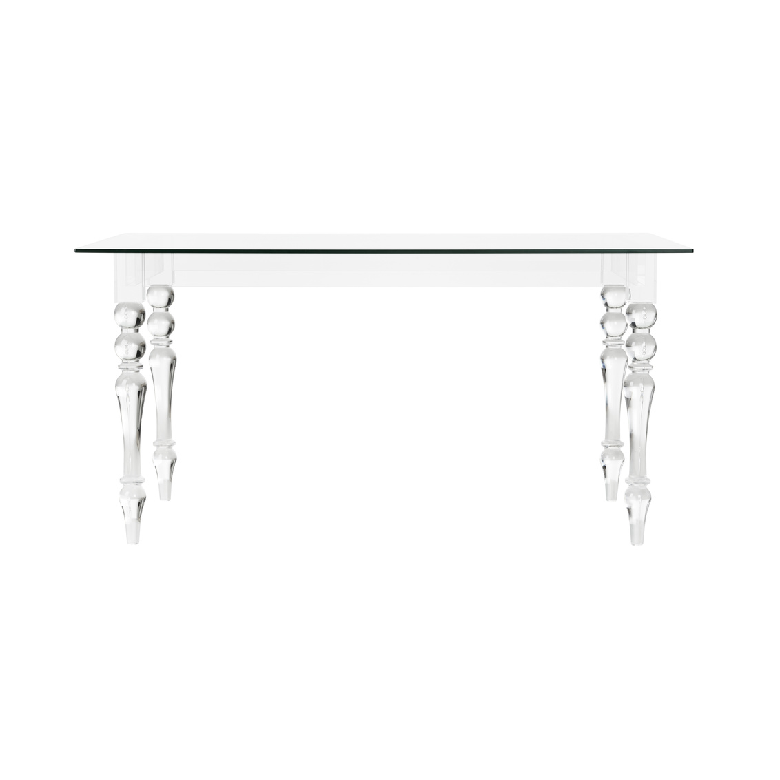 Chelsea House - Violet Desk/Dining Table in Clear/Plain