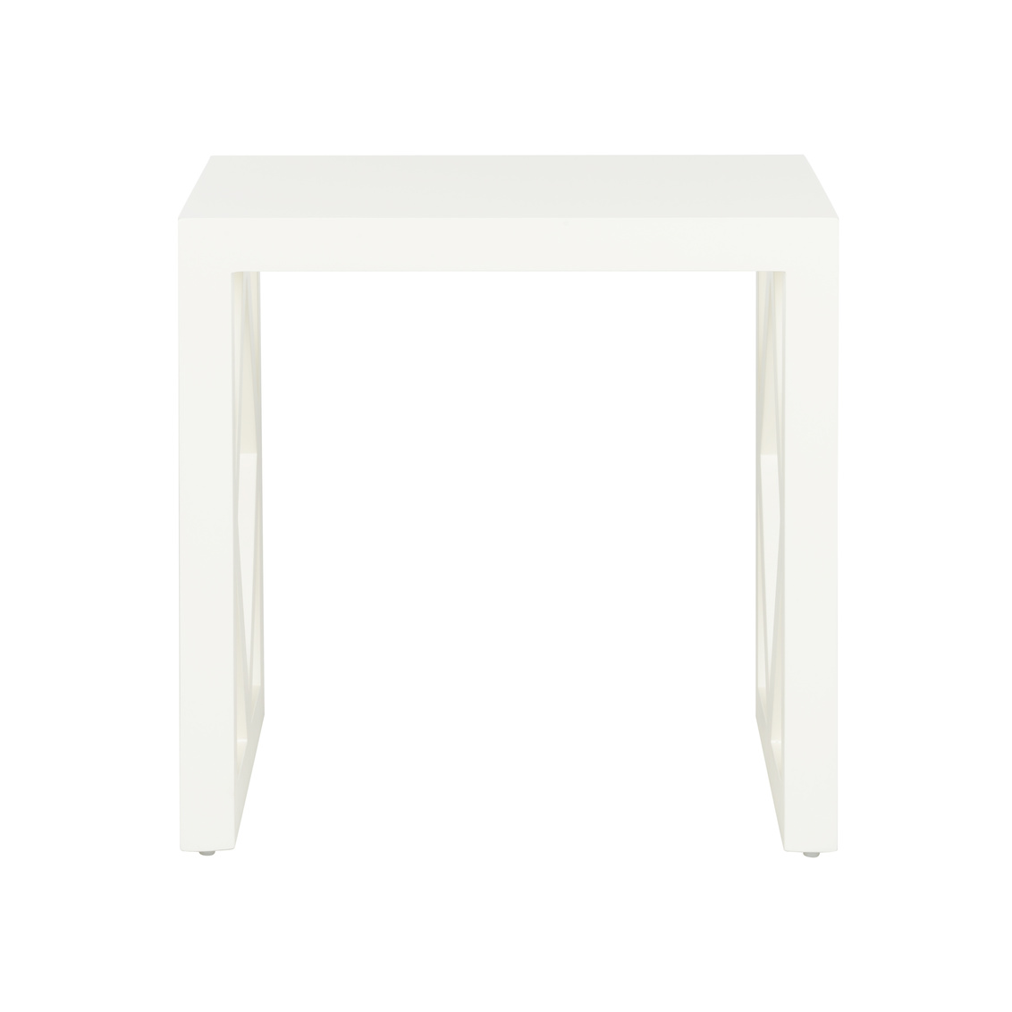 Chelsea House - Diamond Side Table in Ivory