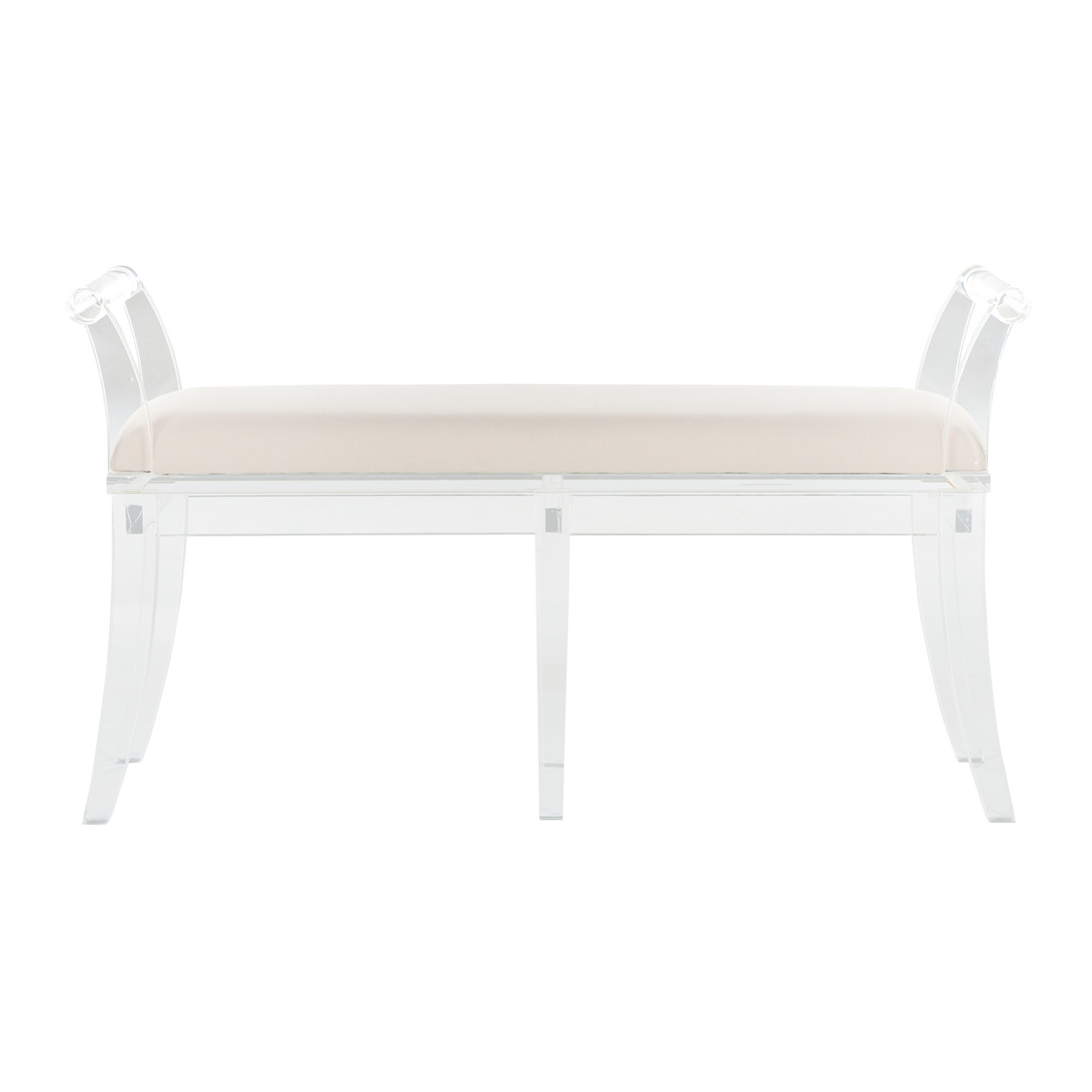 Chelsea House Neoclassical Acrylic Bench - Large