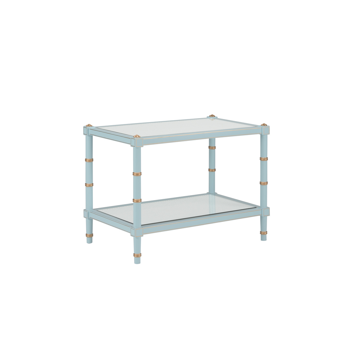 Chelsea House Conner Cane Cocktail Table - Blue