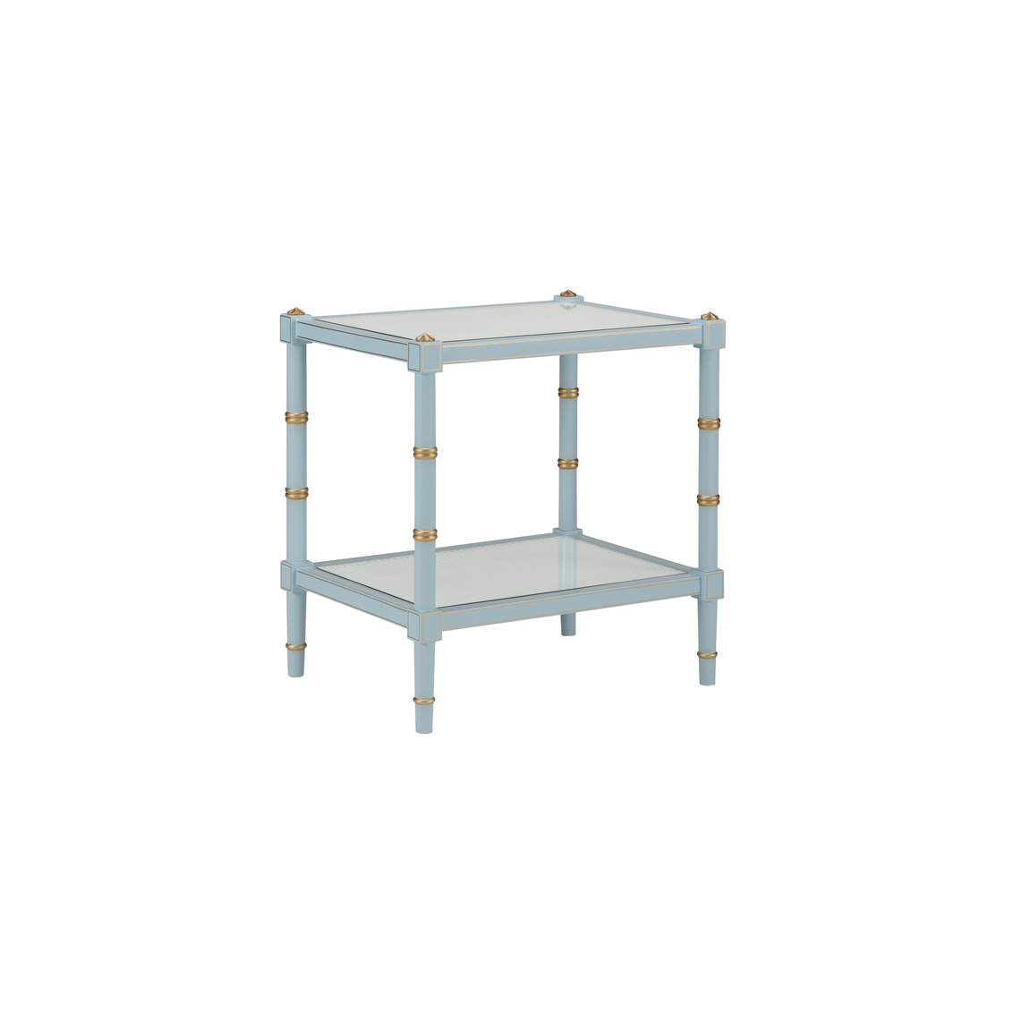 Chelsea House Conner Cane End Table - Blue