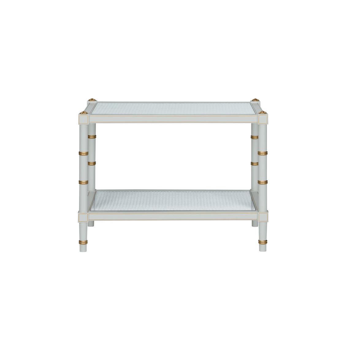 Chelsea House Conner Cane Cocktail Table - Gray