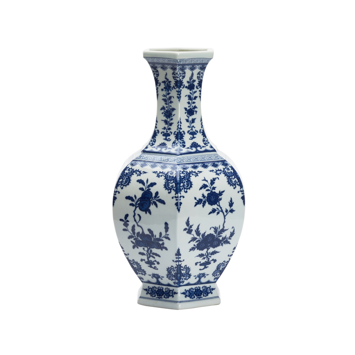 Chelsea House - Dynasty Flower Vase in Blue/White