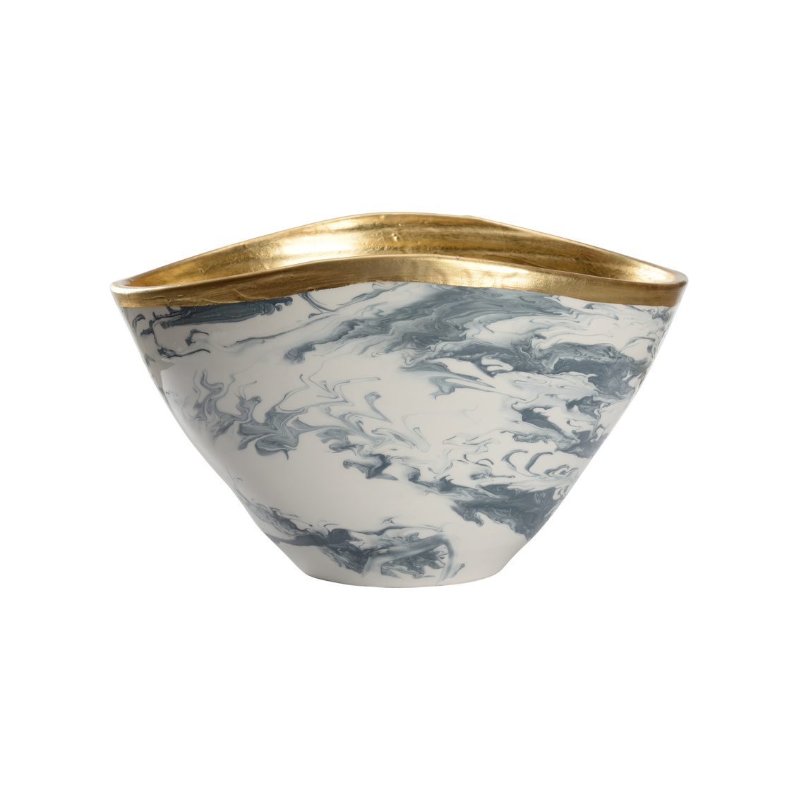 Chelsea House - Grigio Large Bowl in Slate Blue/White