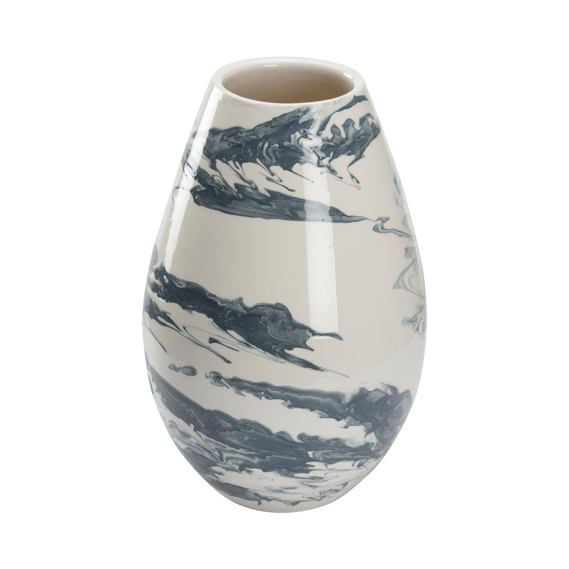 Chelsea House - Grigio Vase in Slate Blue/White