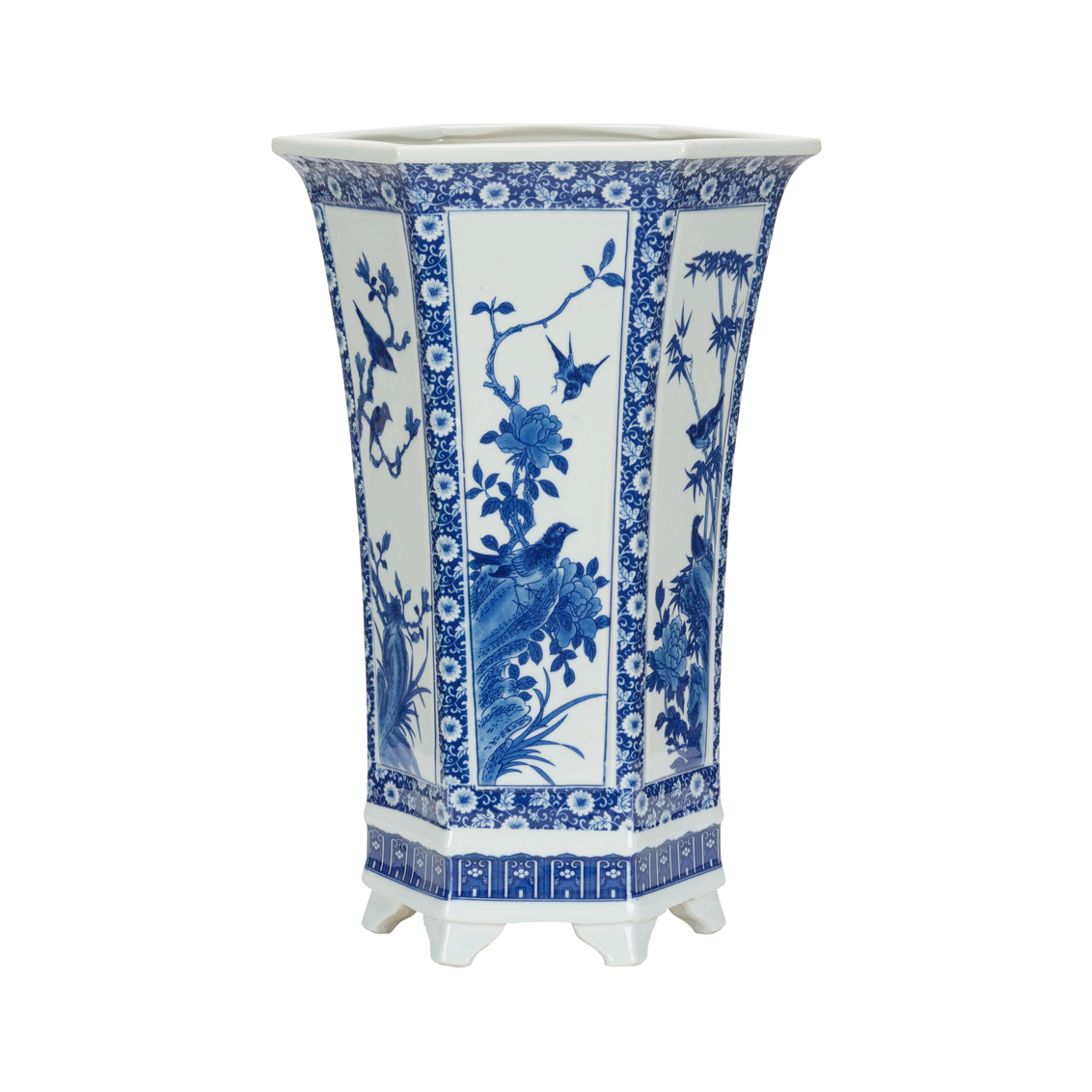 Chelsea House - Meiling Song Bird Vase in Blue/White