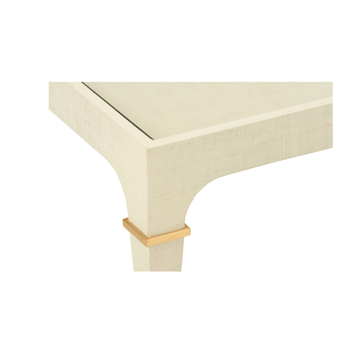 Chelsea House - Mylene Cocktail Table in Cream/Gold/Clear