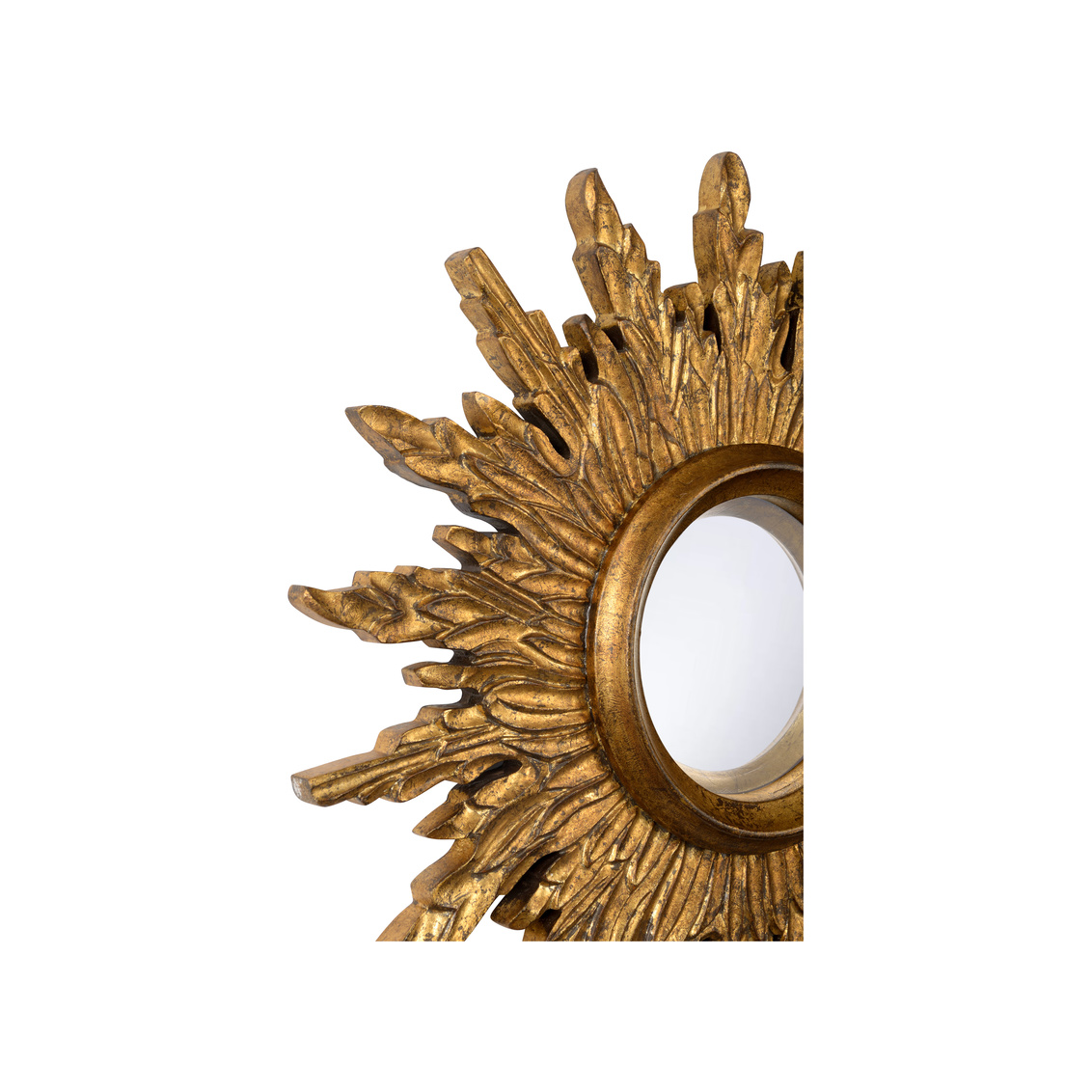 Chelsea House - Sunbeam Mirror in Antique Gold/Clear