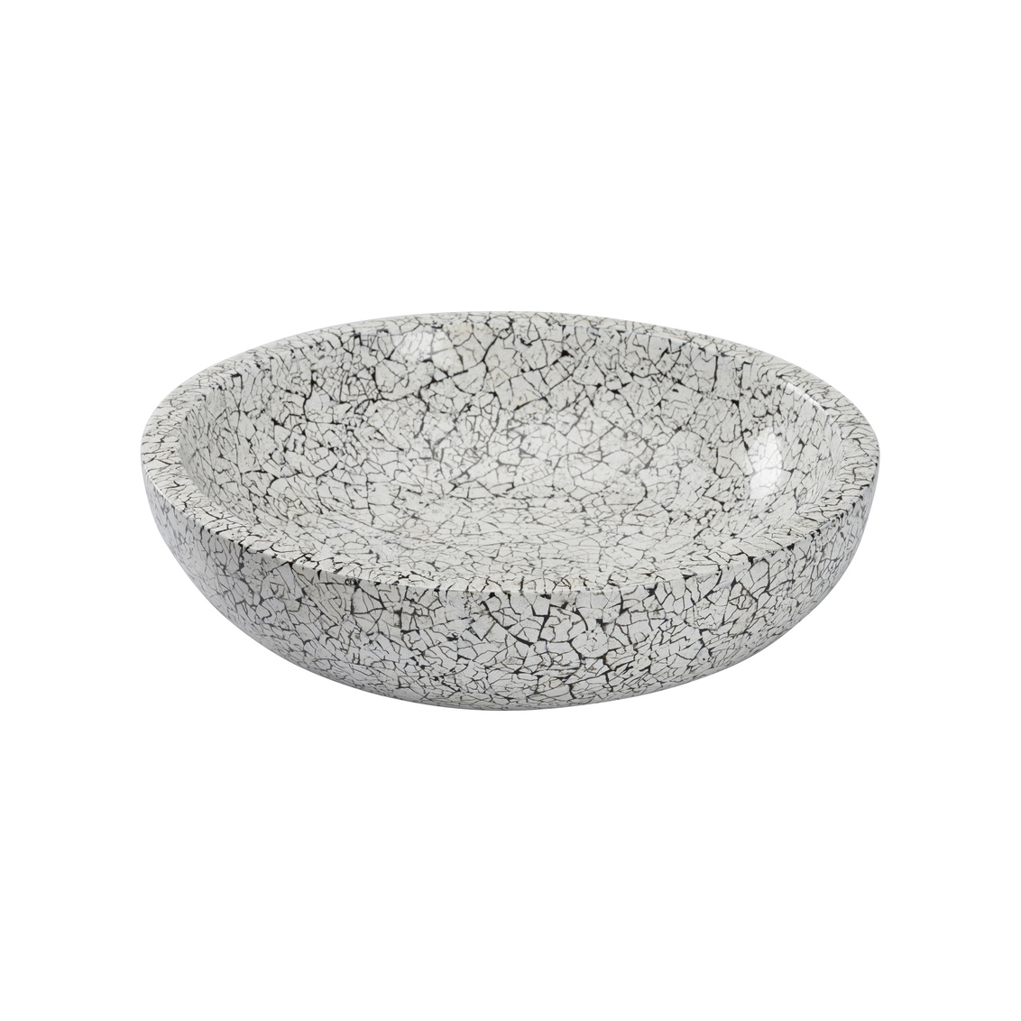 Chelsea House™ Crackled Bowl - Black/White