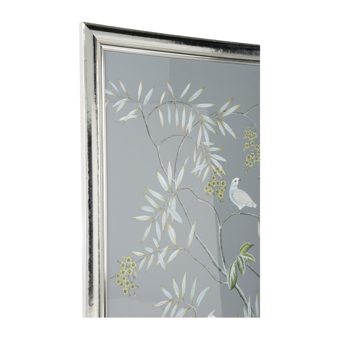 Chelsea House - Buckhead Panel with Silver Cockatoo in Multi-Color