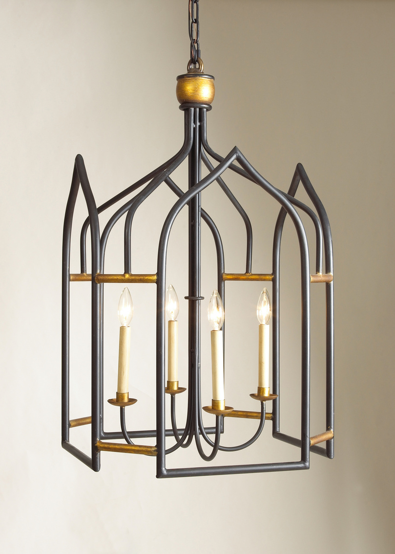 Chelsea House - Seville Lantern in Black/Gold