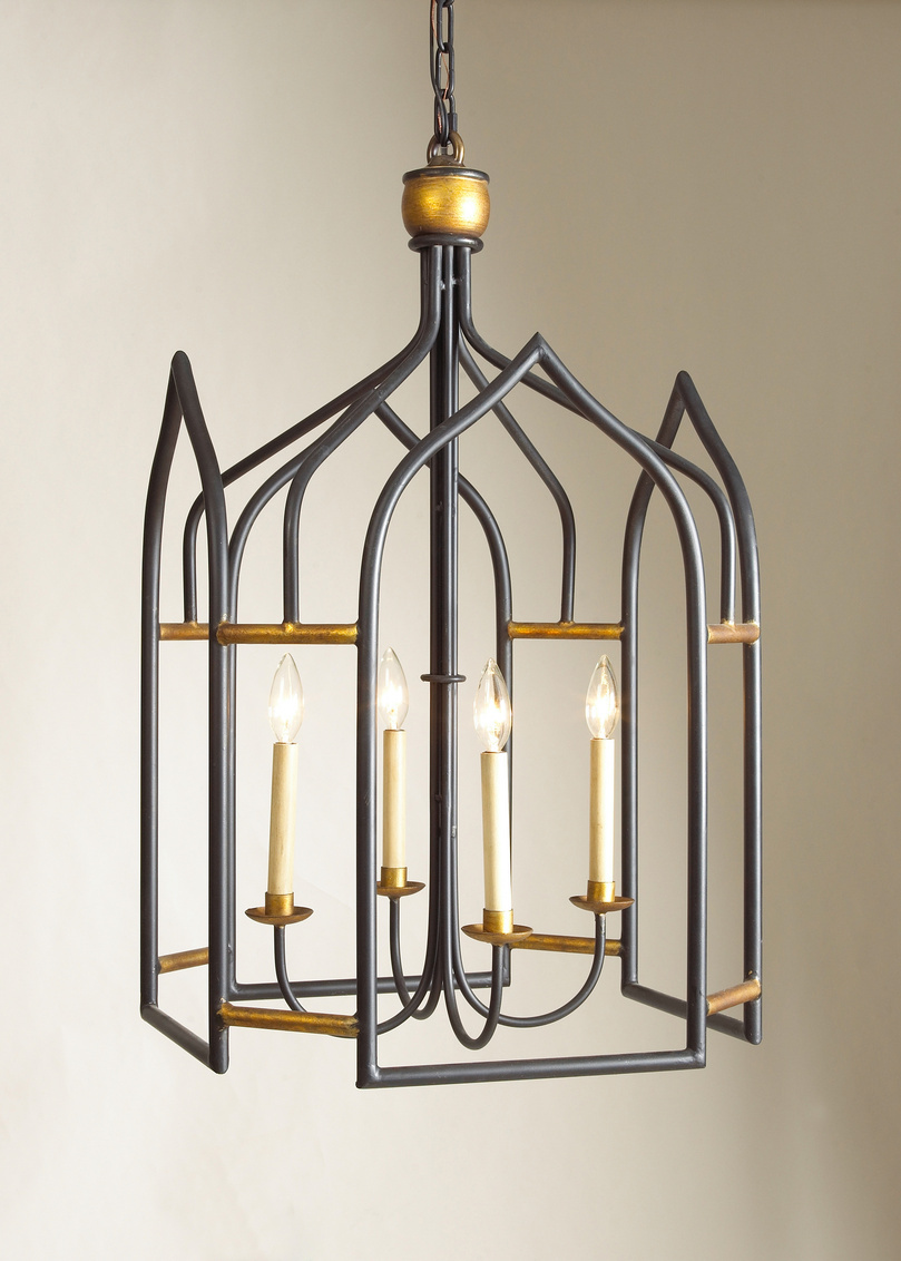 Chelsea House - Seville Lantern in Black/Gold