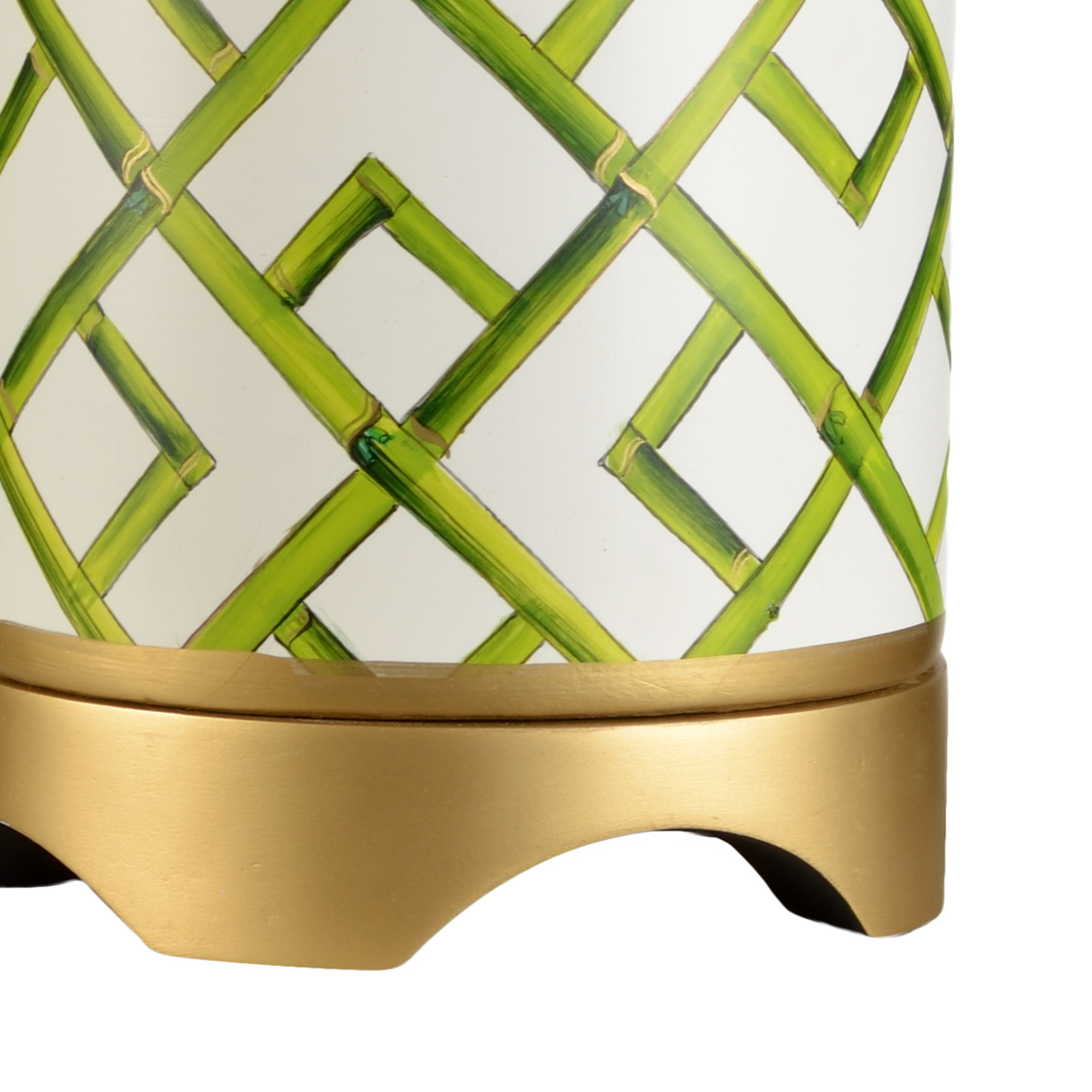 Chelsea House Bamboo Squares Lamp - Green