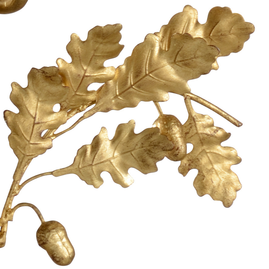 Chelsea House Oak Leaf Lamp - Gold Leaf, Left Facing