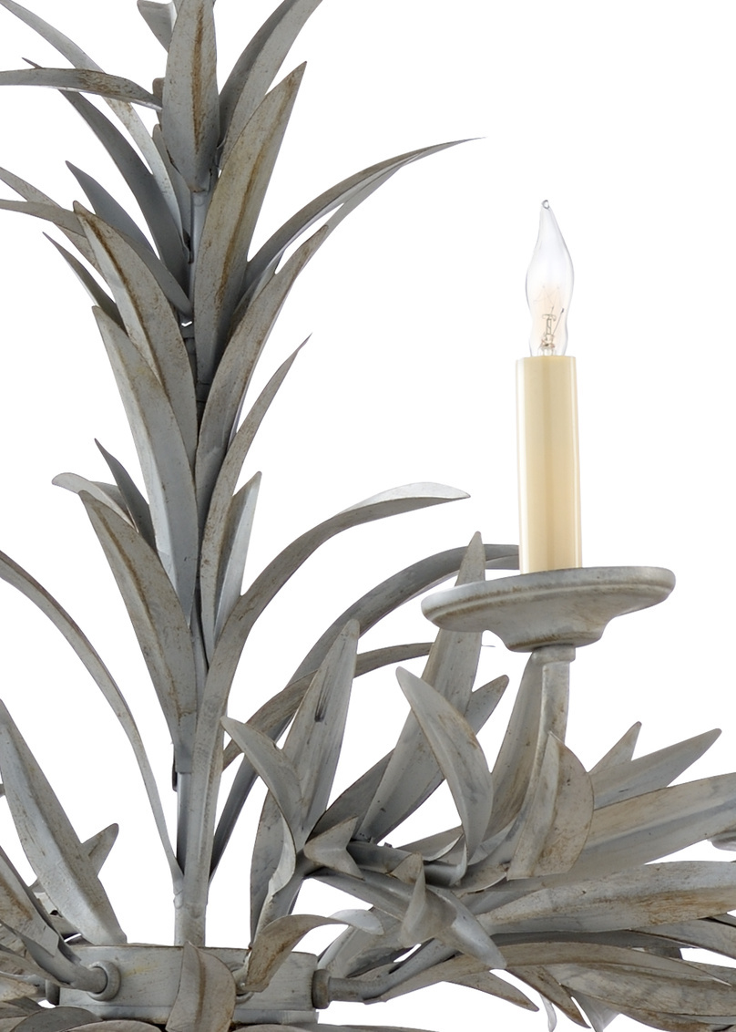 Chelsea House Laurel Sunburst Chandelier - Gray