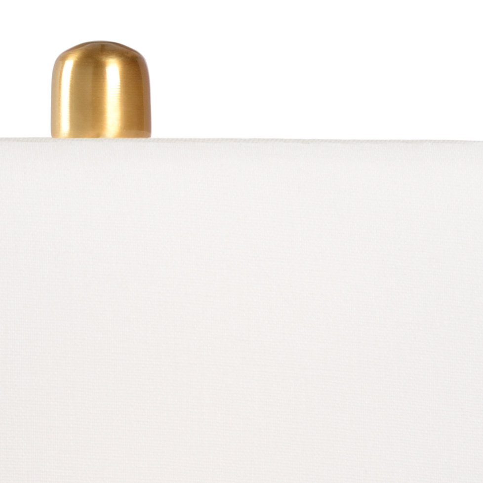 Chelsea House - Park Place Lamp in Natural White/Gold Leaf