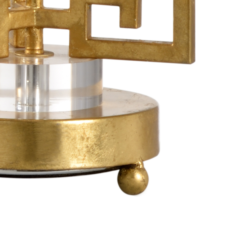 Chelsea House - Greek Key Lamp in Gold