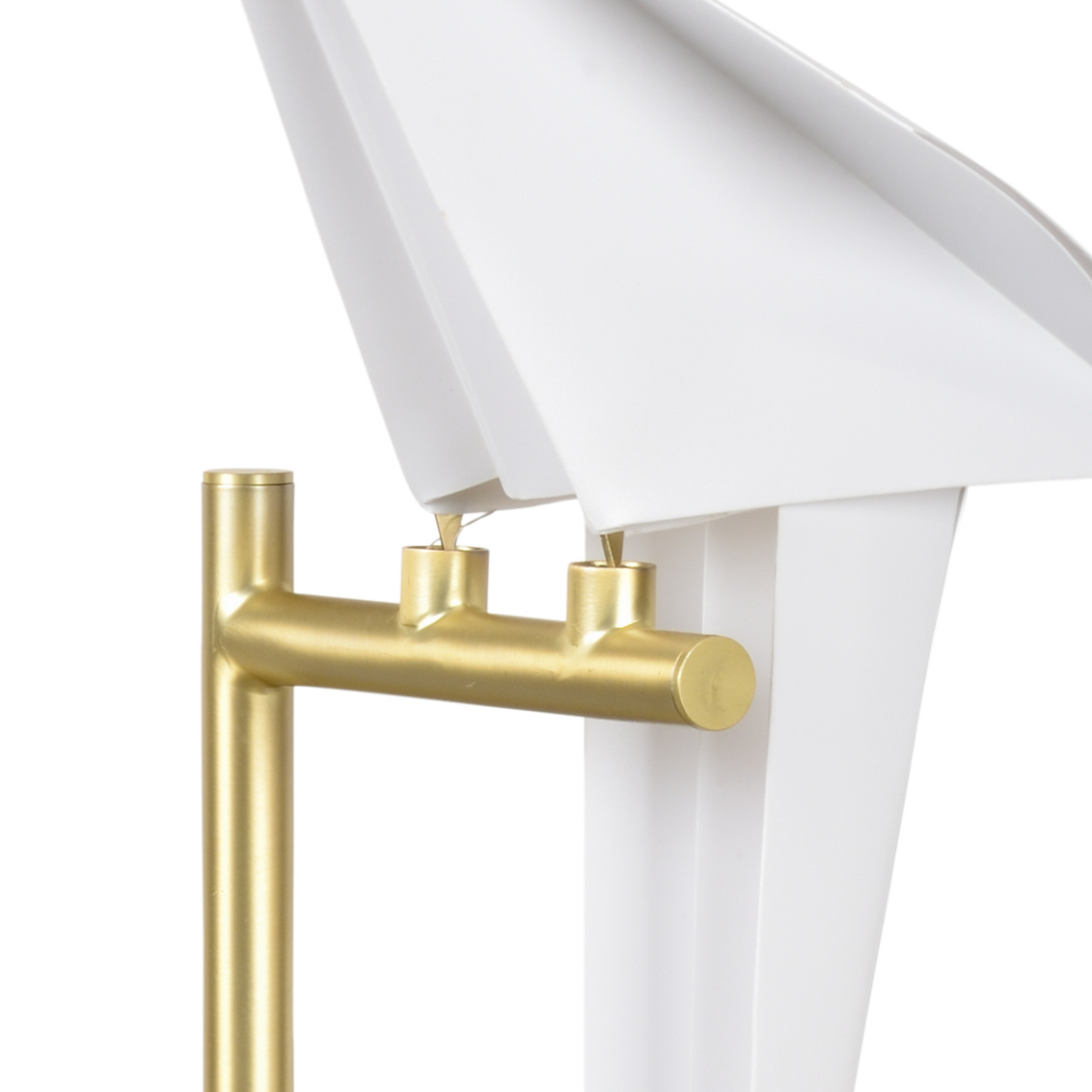 Chelsea House - Origami Bird Table Lamp in Antique Brass/Cream