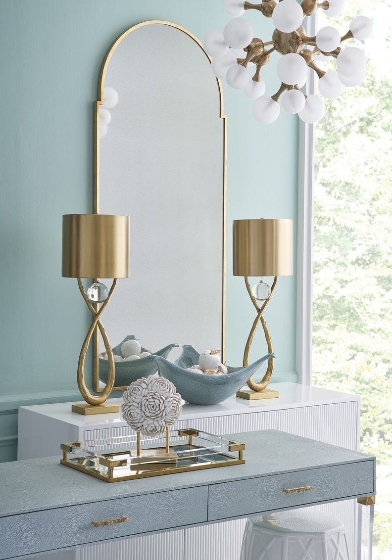 Chelsea House - Manhattan Chandelier in Antique Brass/Milk