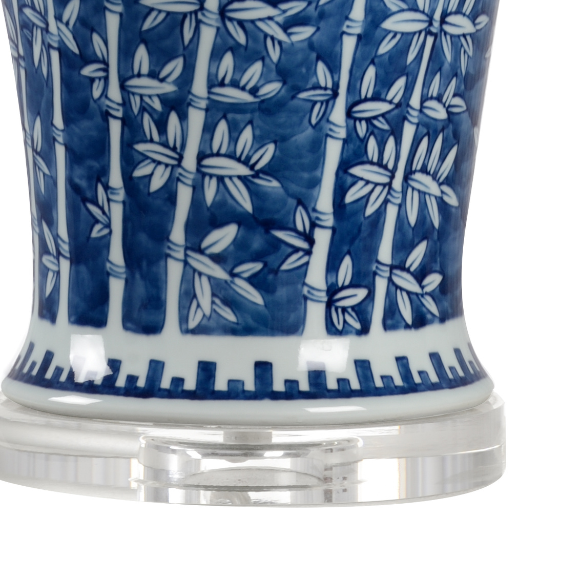 Chelsea House - Chinese Bamboo Vase Lamp in Blue/White