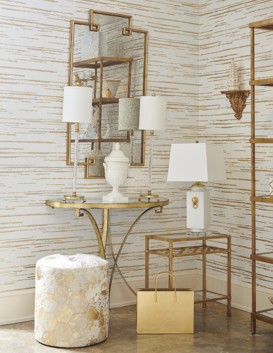 Chelsea House - Chinese Vase Lamp in White/Gold