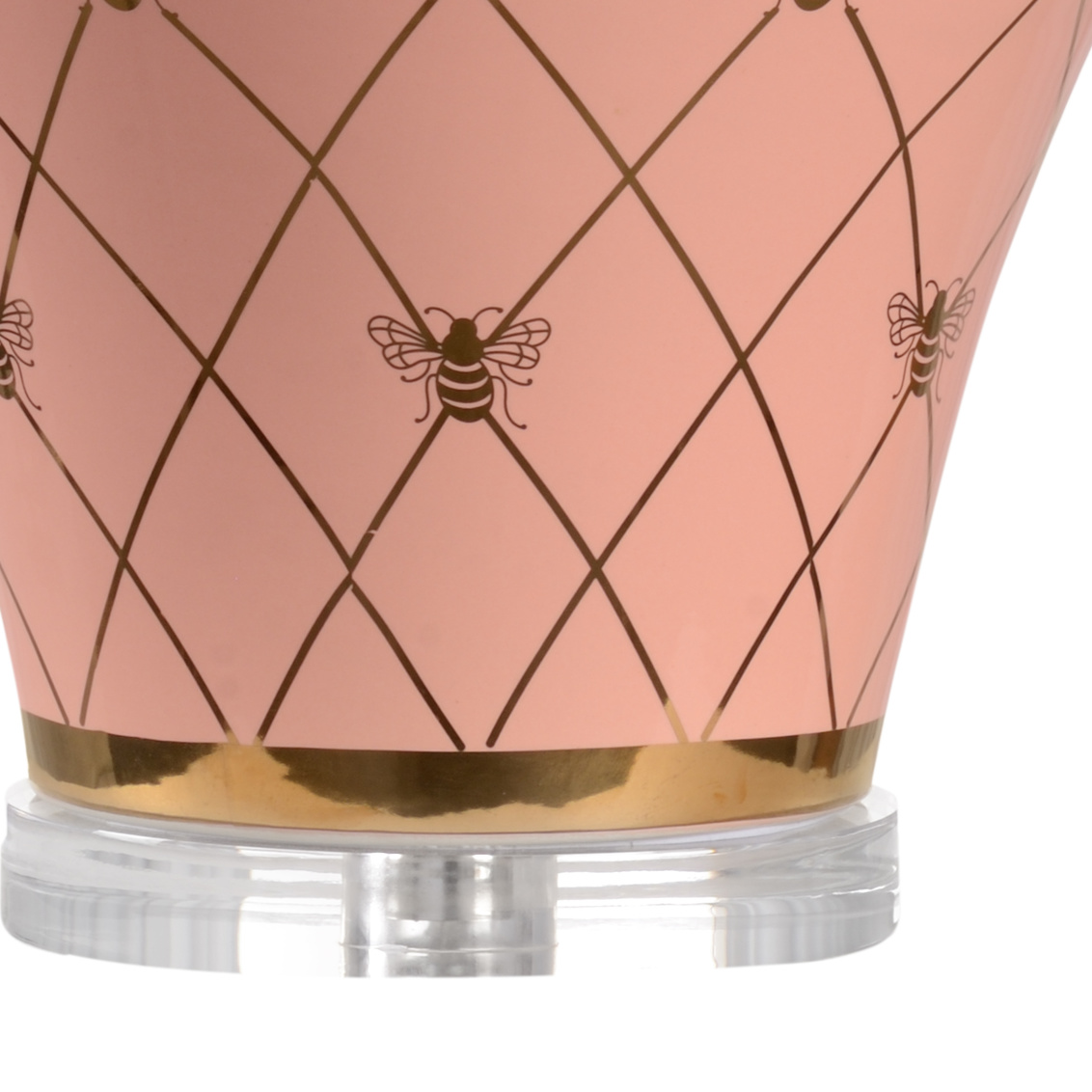 Chelsea House Ginger Jar Lamp - Coral