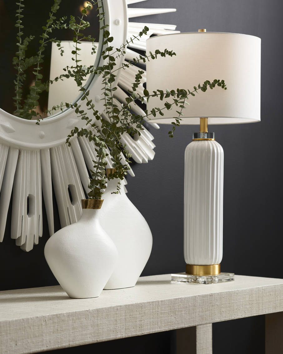 Chelsea House Samuel Ceramic Lamp - White