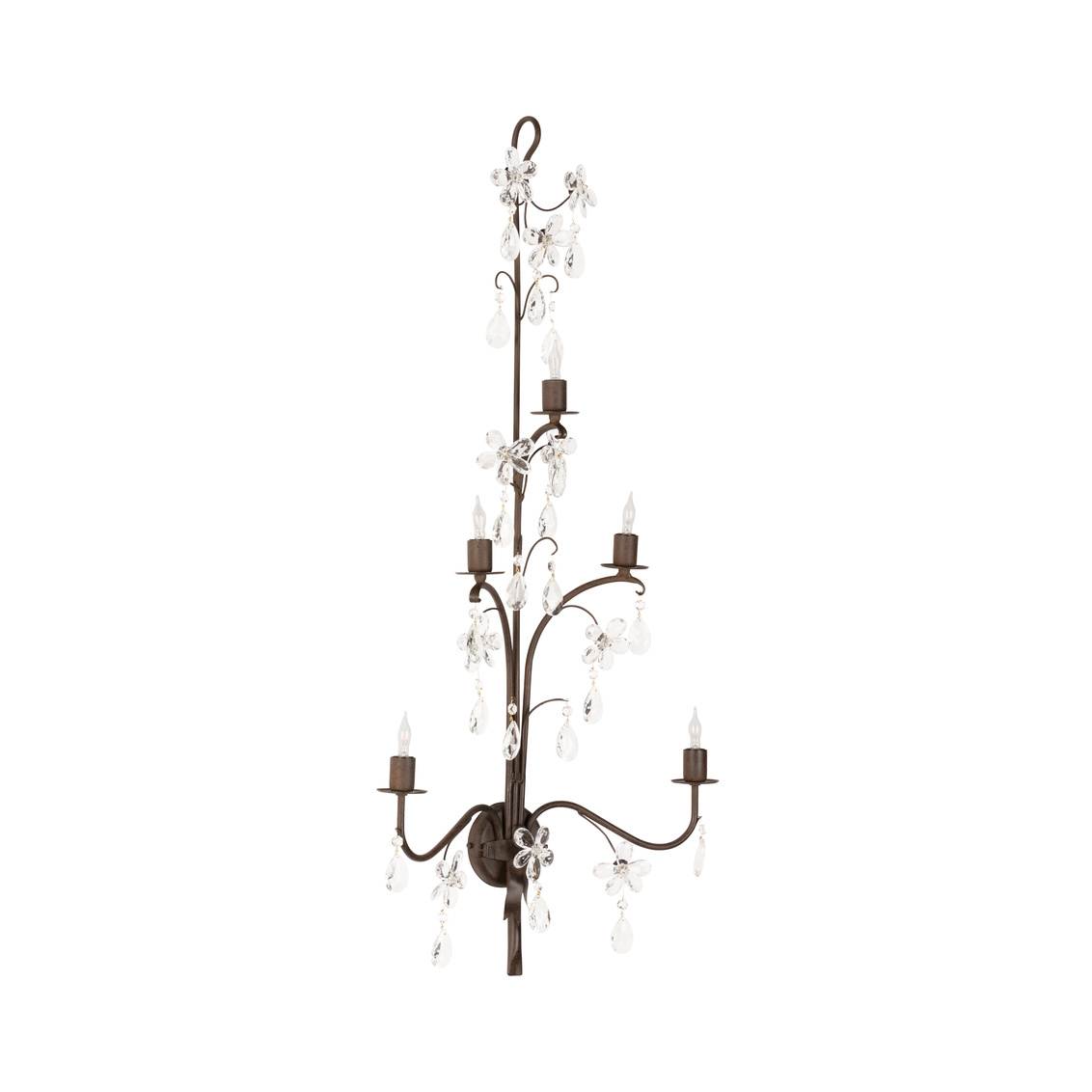 Chelsea House - Perennial Sconce in Bronze/Clear