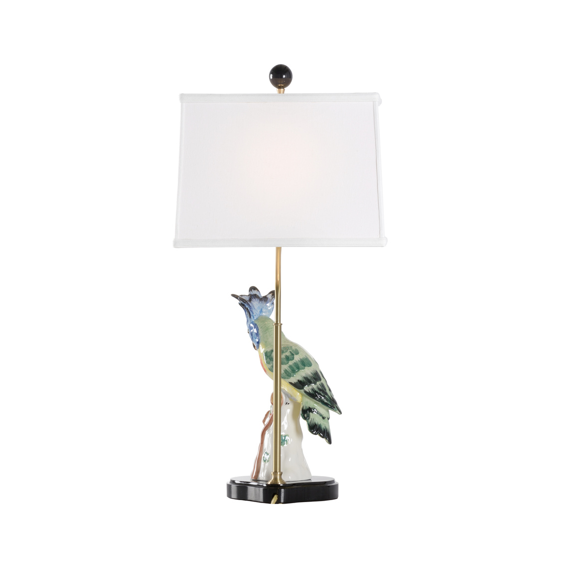 Chelsea House Hope Parrot Lamp - Multicolor/White, Right Facing