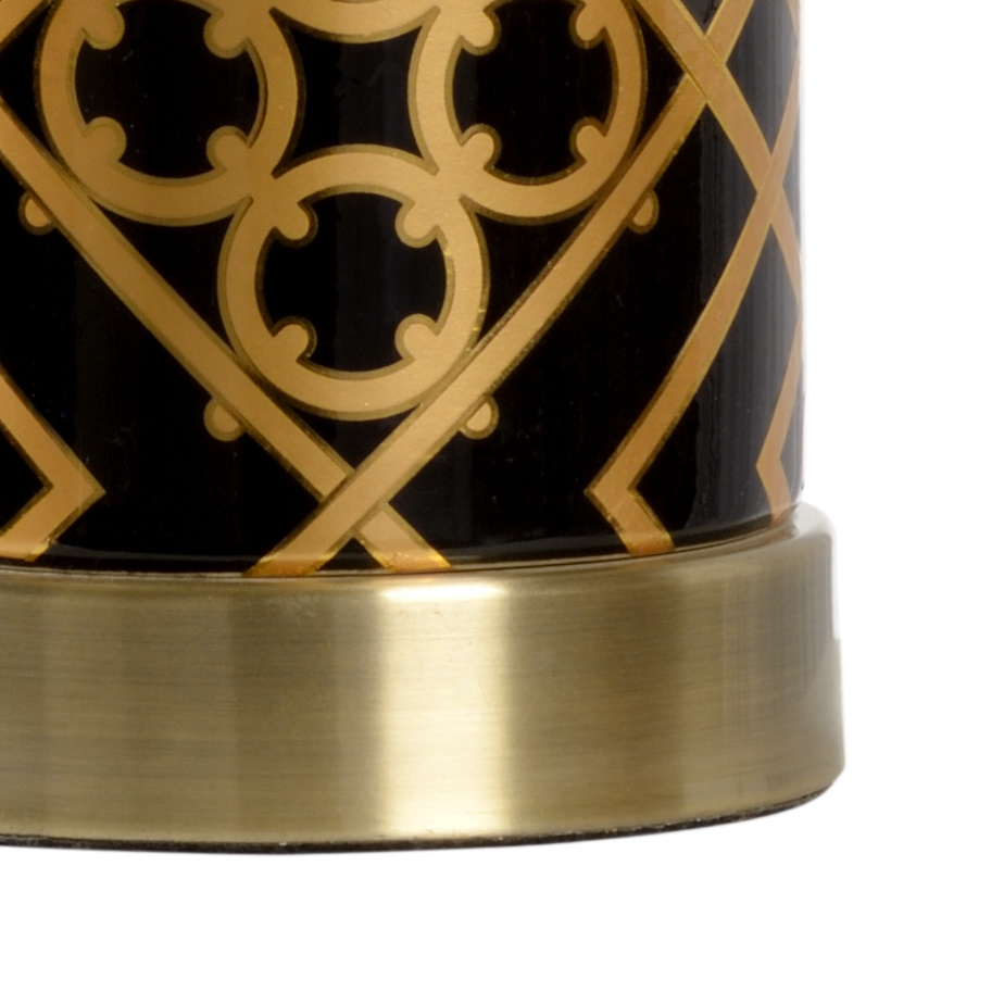 Chelsea House - King Lamp in Black/Metallic Gold