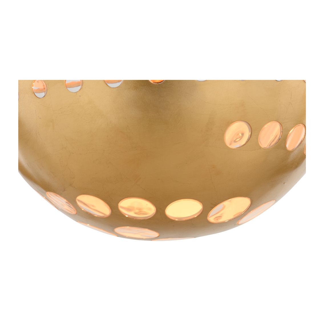 Chelsea House - Cirque Small Pendant in Antique Gold Leaf/Clear