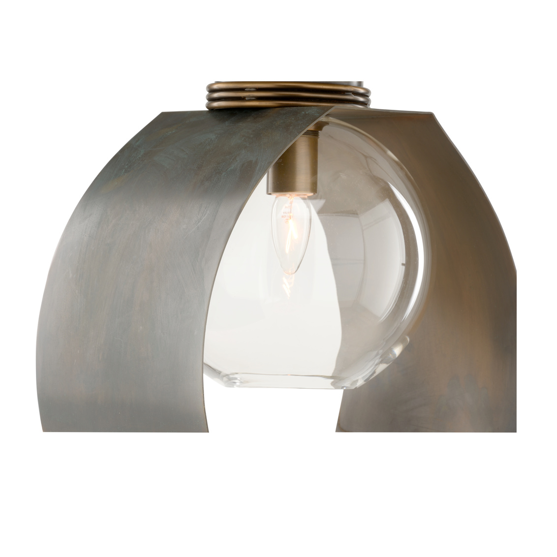 Chelsea House - John Pendant in Verdi/Coffee Bronze/Clear