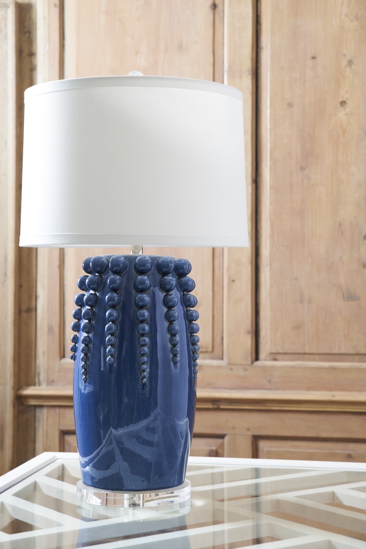 Chelsea House Sea Urchin Lamp - Blue