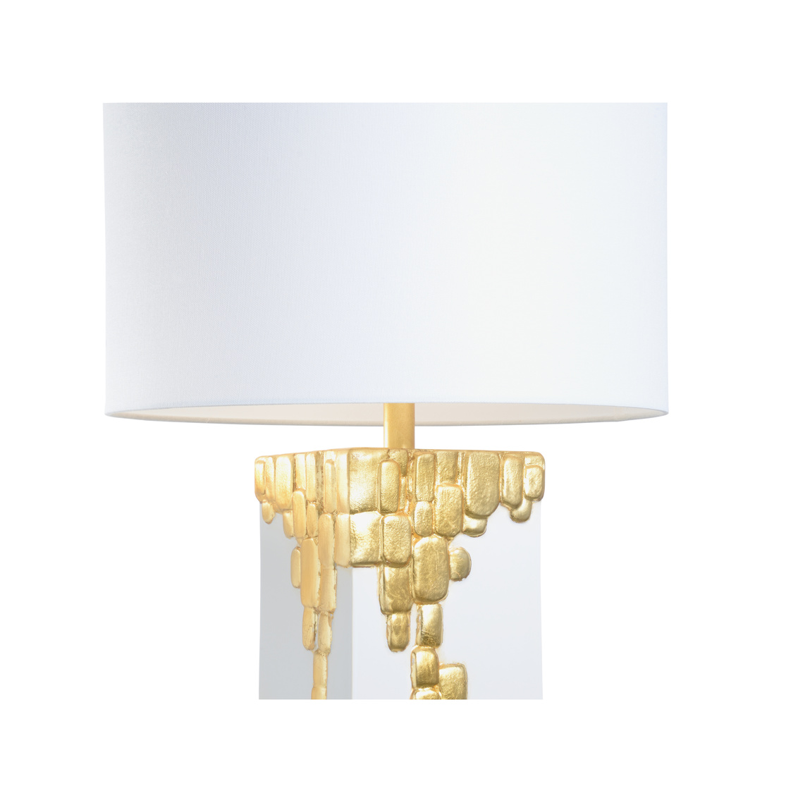 Chelsea House - Tetris Lamp in White/Gold Leaf