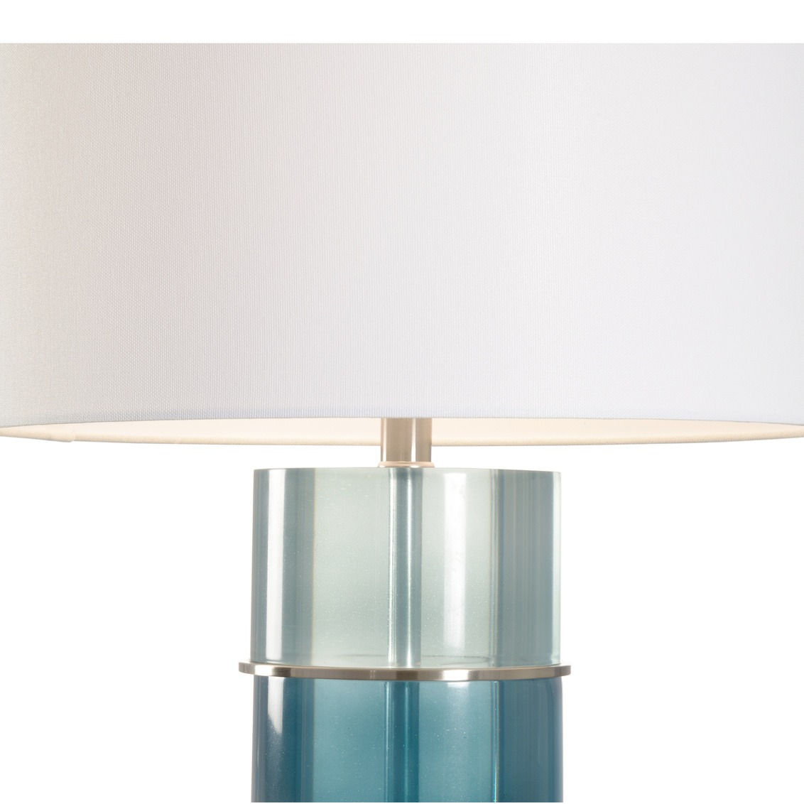 Chelsea House Fade Lamp - Blue Ombre/Nickel