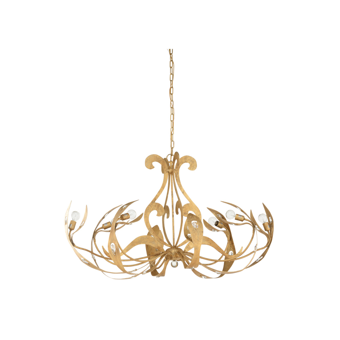 Chelsea House - Scarperia Chandelier in Gold Clay/Clear