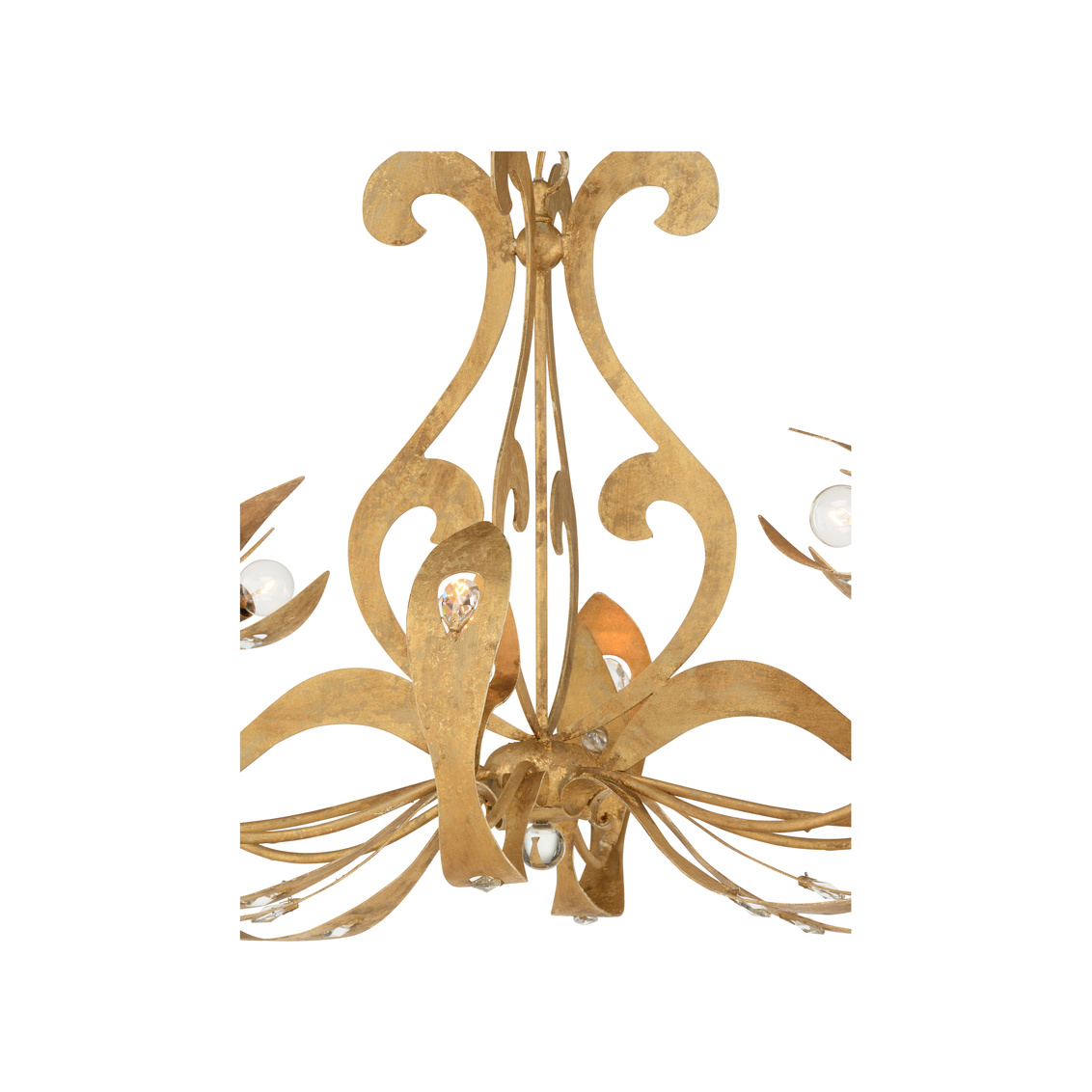 Chelsea House - Scarperia Chandelier in Gold Clay/Clear