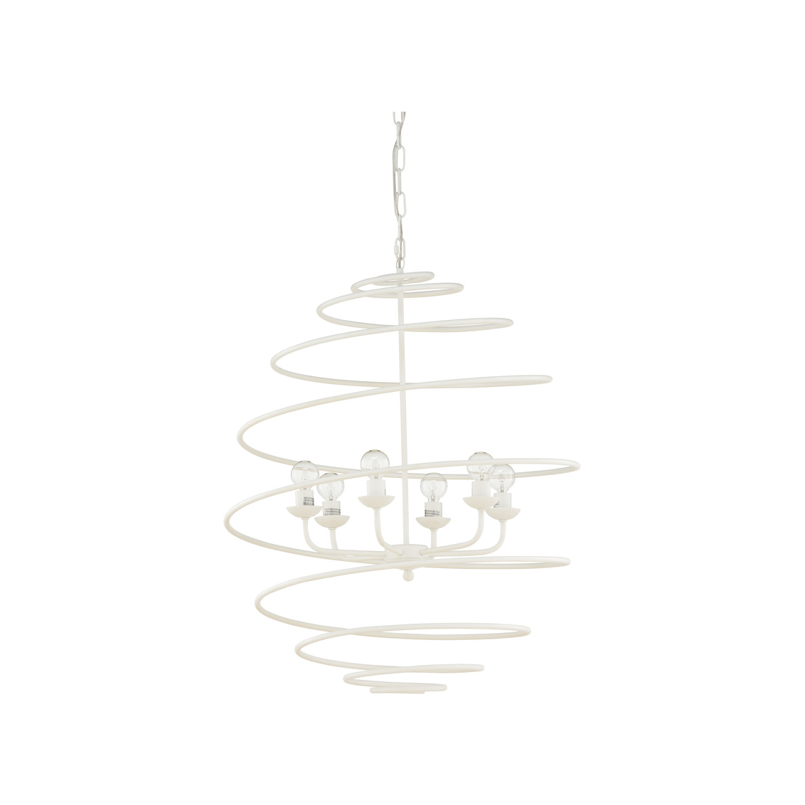 Chelsea House - Spyral Chandelier in White