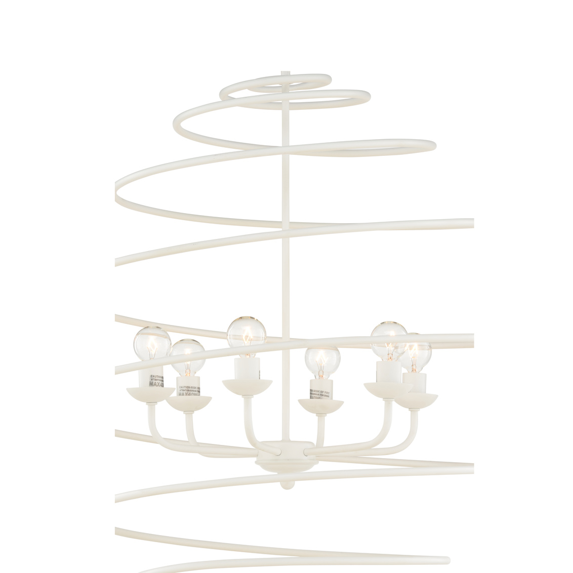 Chelsea House - Spyral Chandelier in White