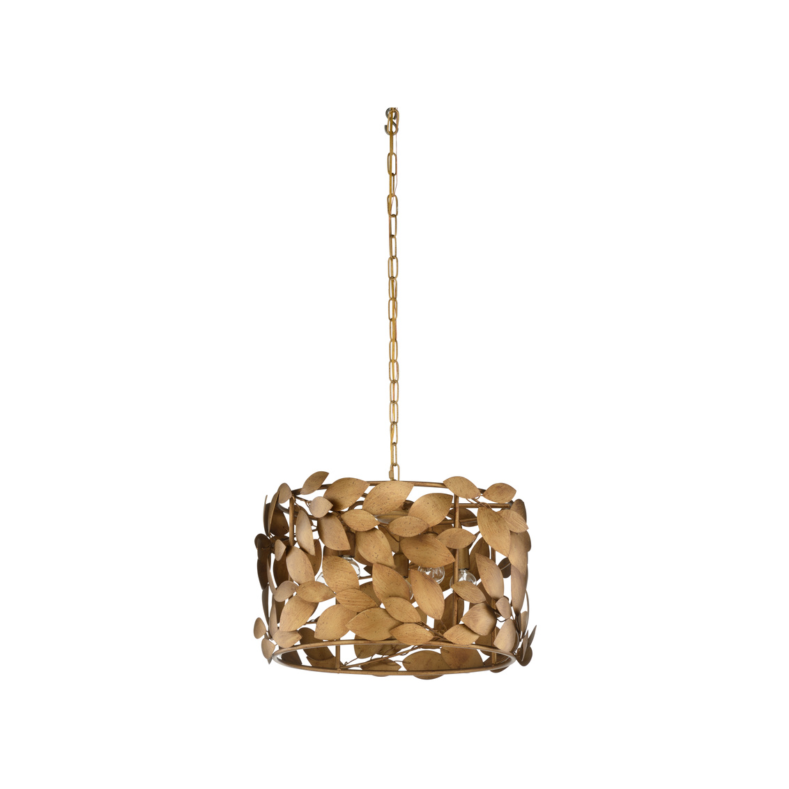 Chelsea House - Ficus Round Chandelier in Antique Gold