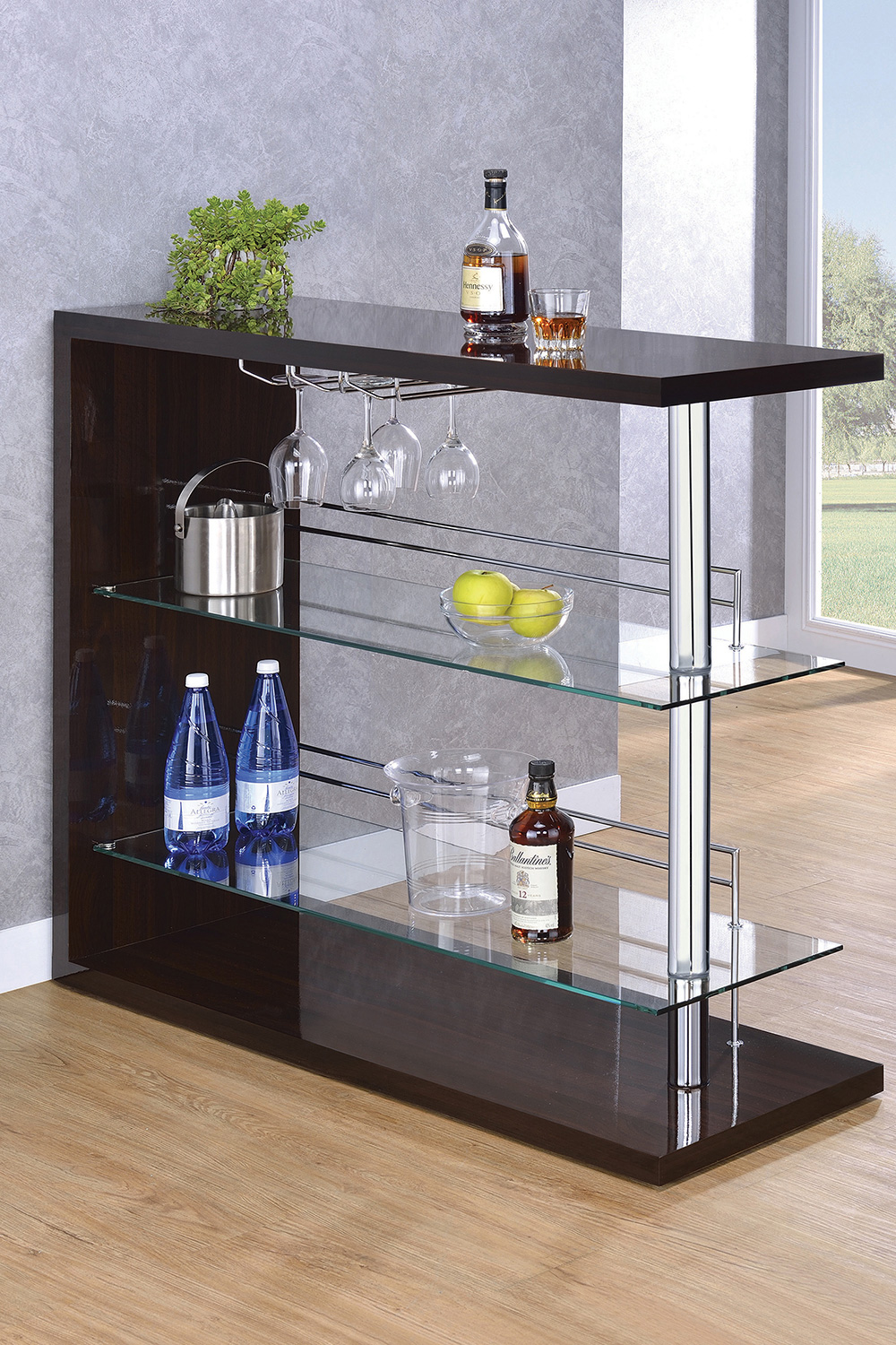 Coaster - Rectangular 2-Shelf Bar Unit