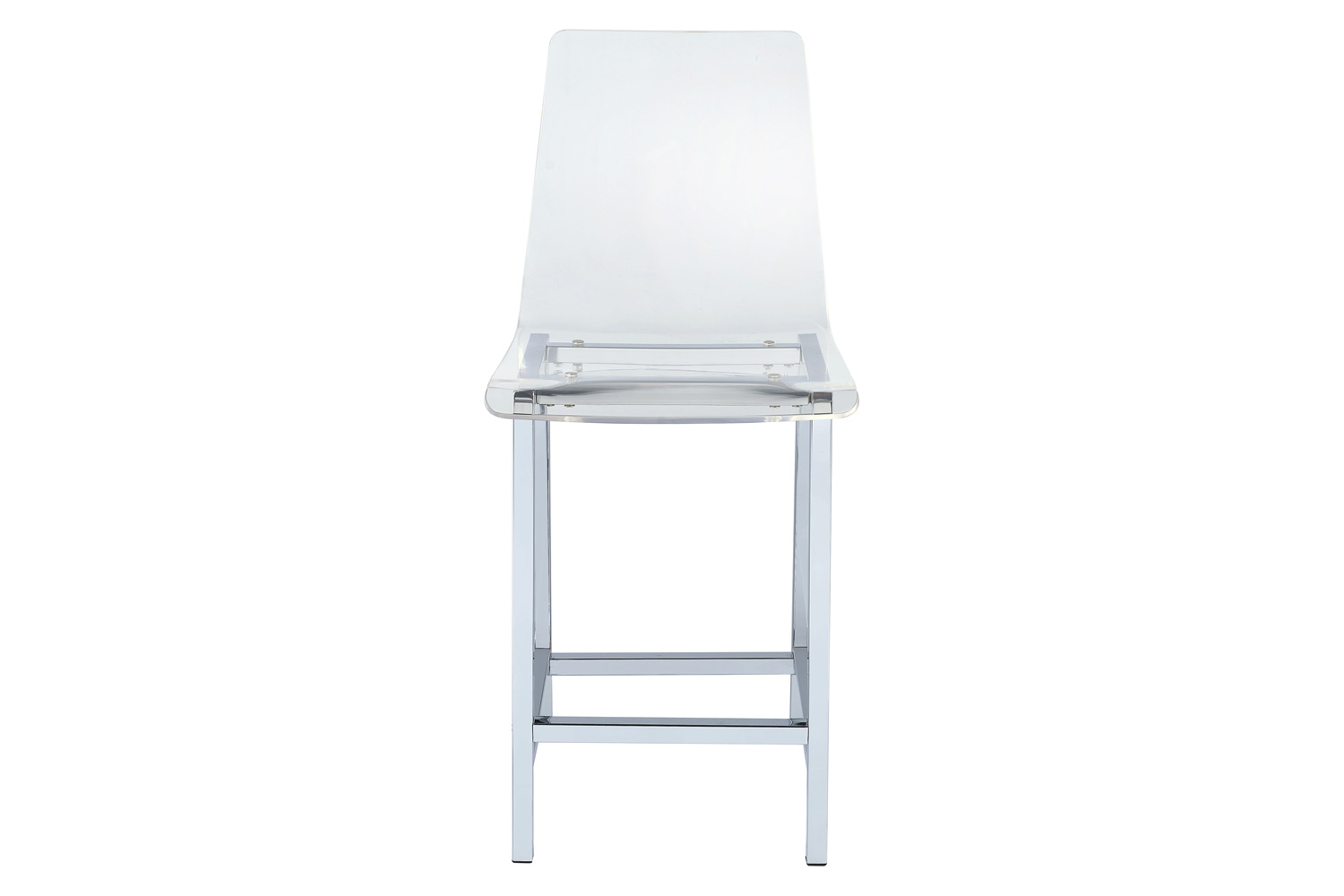 Coaster - Counter Height Stools (Set Of 2) in Chrome/Clear Acrylic