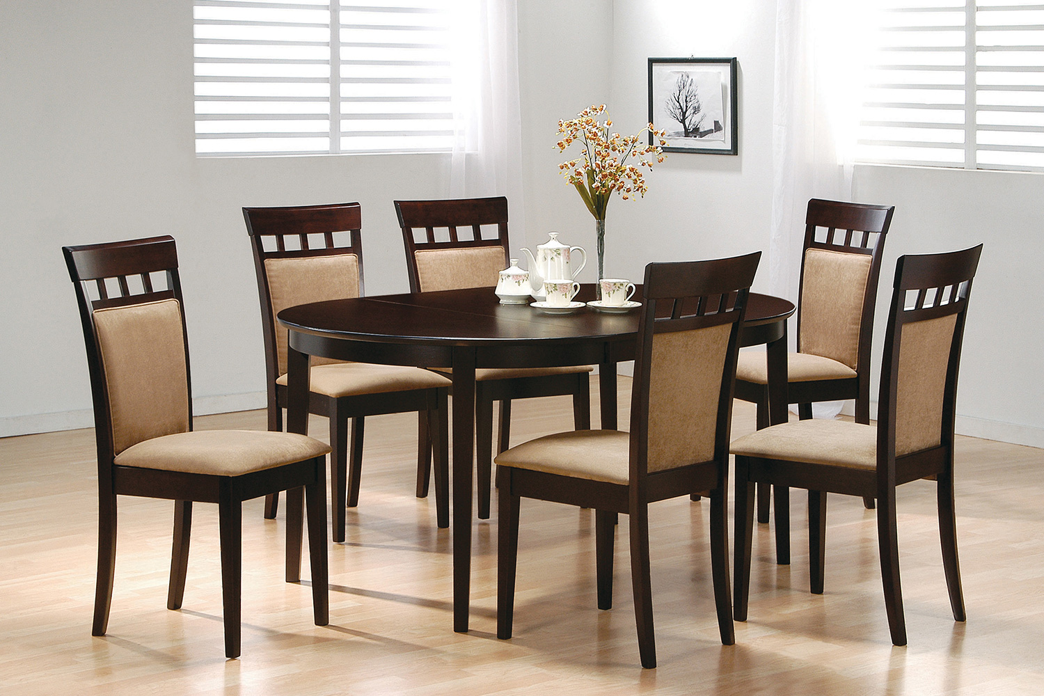 Coaster - Gabriel Oval Dining Table in Cappuccino