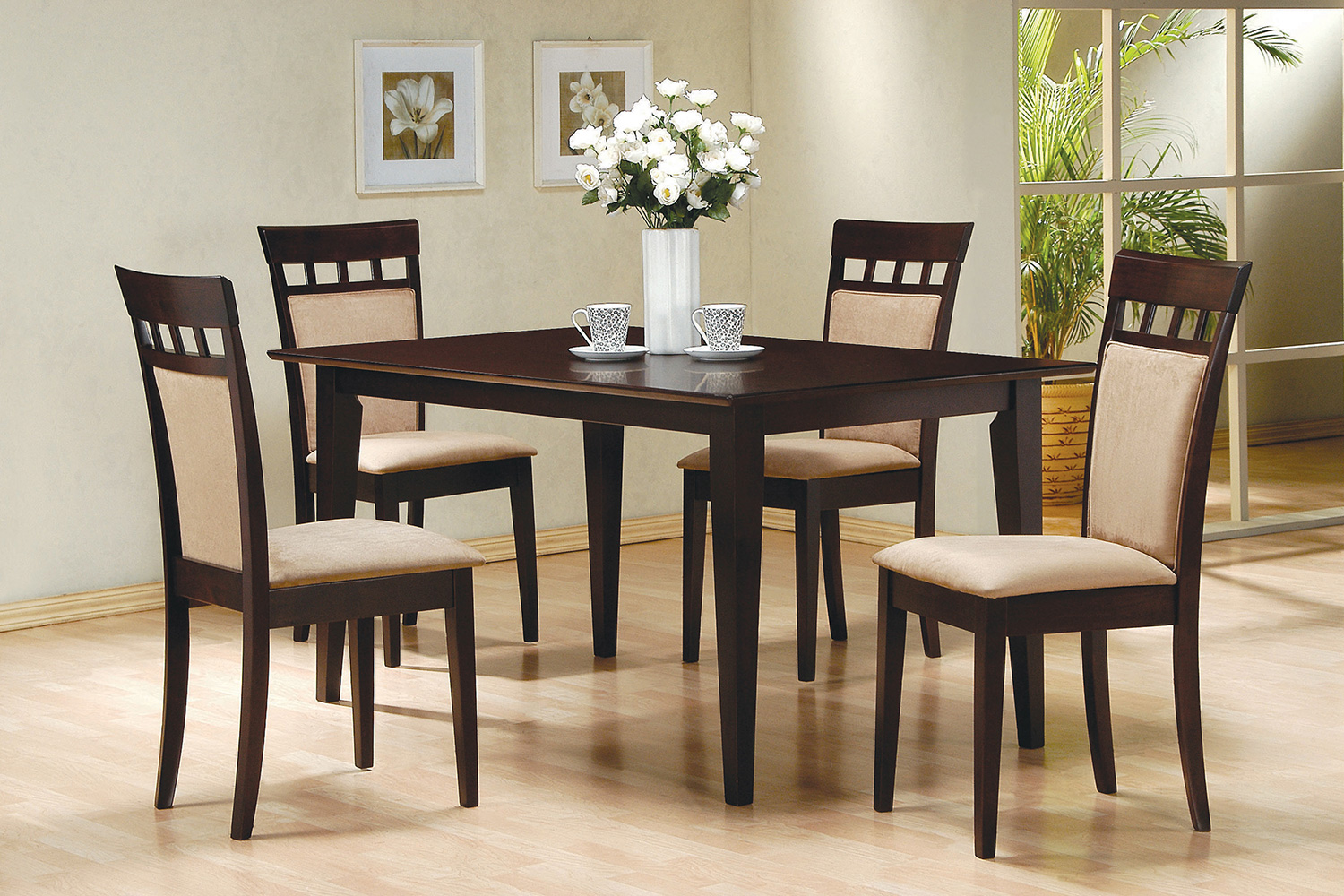 Coaster - Gabriel Rectangular Dining Table in Cappuccino