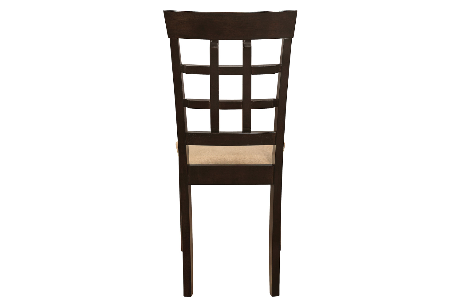 Coaster - Gabriel Lattice Back Side Chairs (Set Of 2) in Cappuccino/Tan