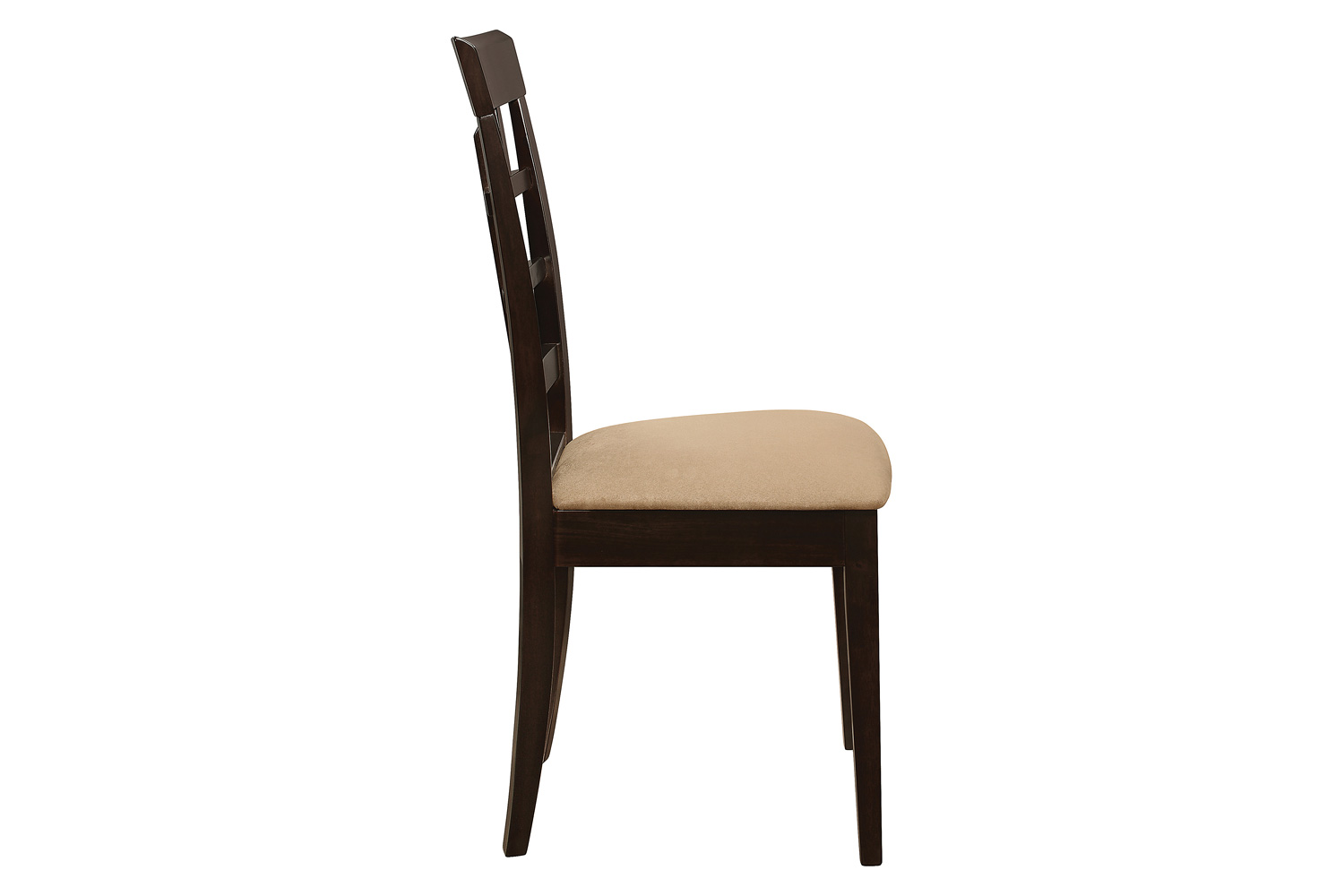 Coaster - Gabriel Lattice Back Side Chairs (Set Of 2) in Cappuccino/Tan