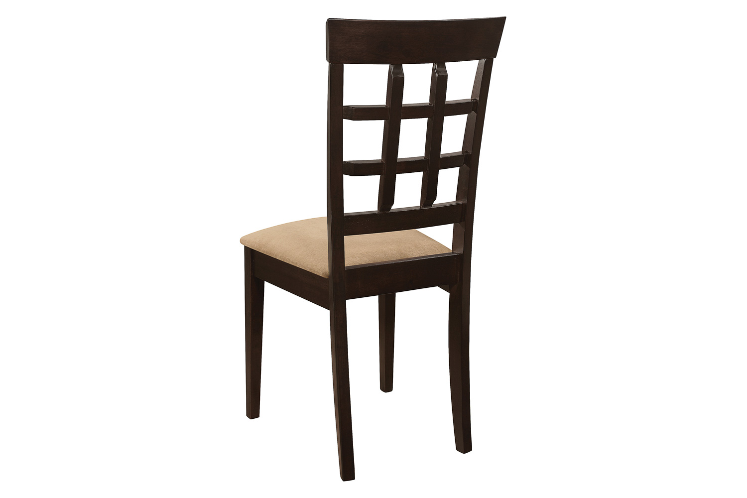 Coaster - Gabriel Lattice Back Side Chairs (Set Of 2) in Cappuccino/Tan